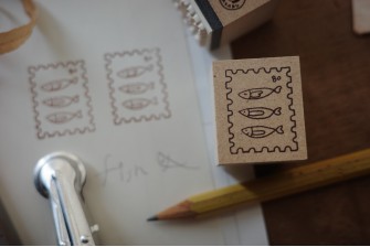 復刻章｜日常系列 - 魚的郵票