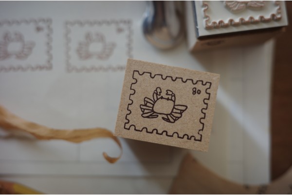 復刻章｜日常系列 - 螃蟹的郵票