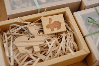 木片印章組｜小兔子